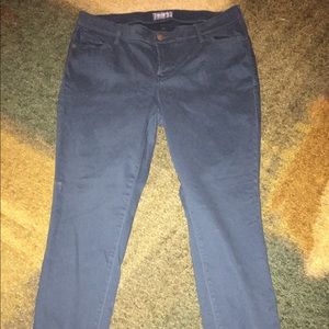 ON 14 Petite Brushed Teal Jeans